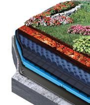 membrane. Follow with approved fabric. For PMR construction, finish with a layer of crushed stone, gravel, pavers or green roof.