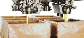 Closing the bottom flaps with hot melt enables a trouble-free packaging process and