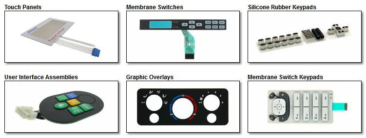 User Interfaces Touch Panels, Membrane Switches, Rubber