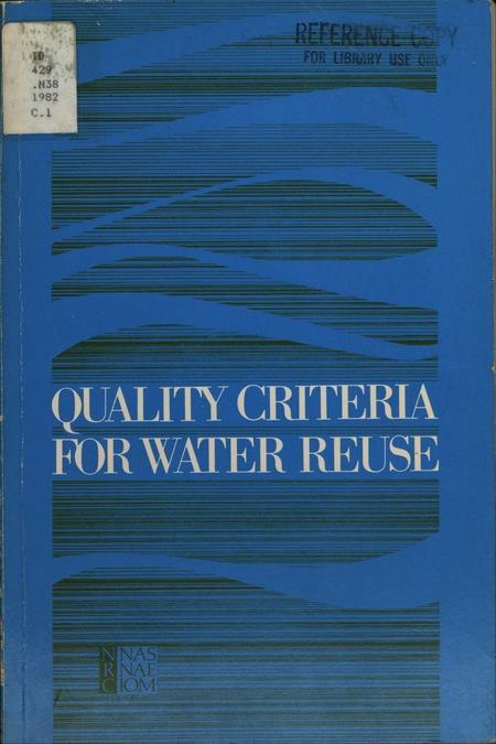 1982 NRC Water Reuse Report Inform a program commissioned by Congress to study: Use of wastewater contaminated Potomac Estuary as a new water source for District of