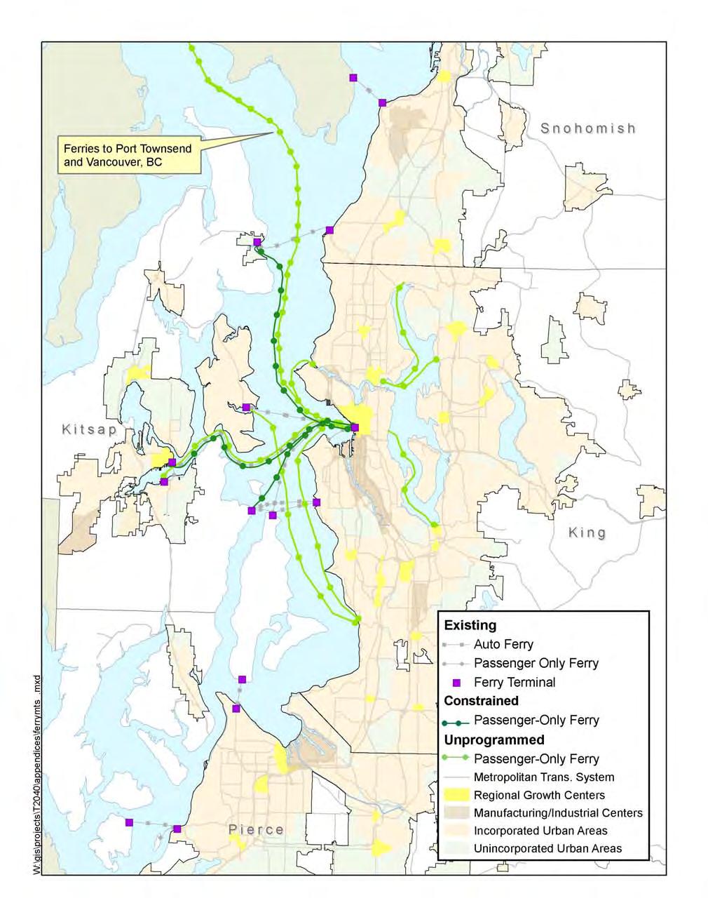 Map D-2: MTS Ferry Component Appendix D: