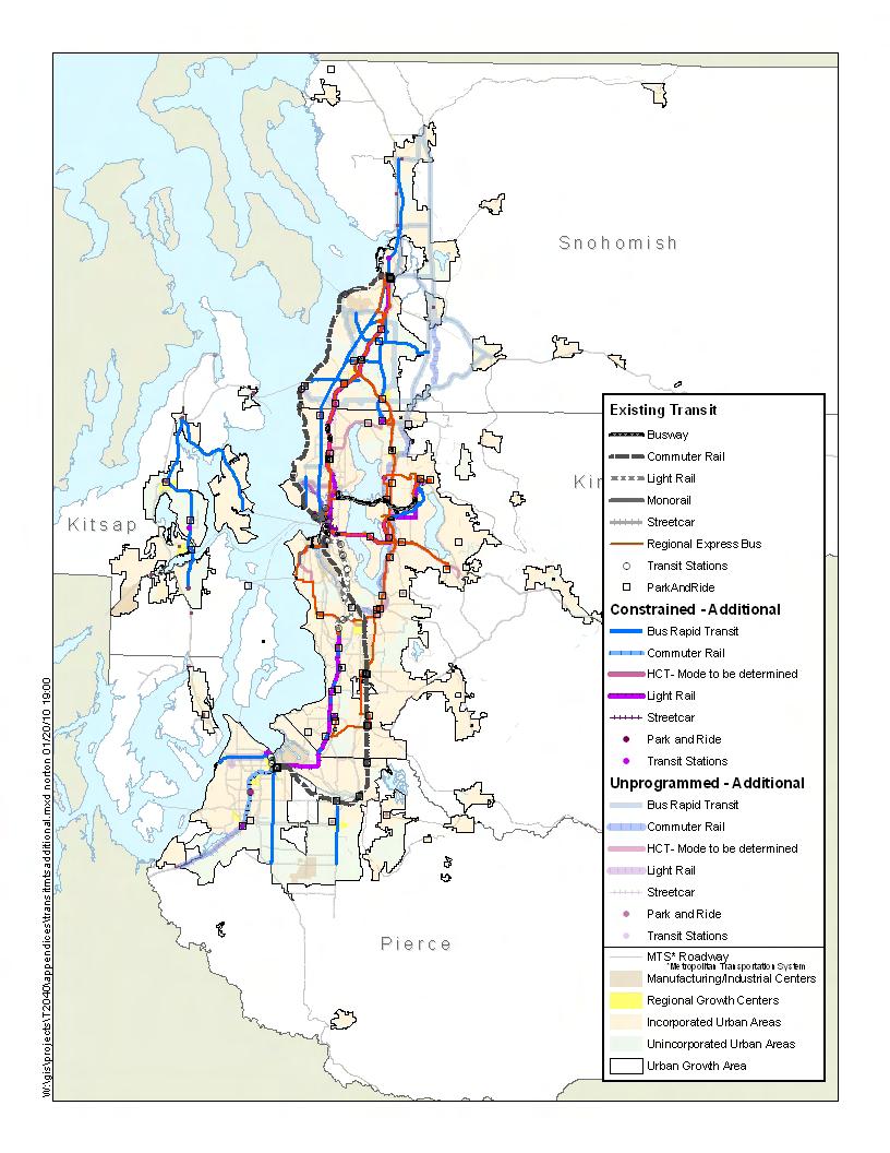 Map D-3: MTS Regional Transit Component Appendix
