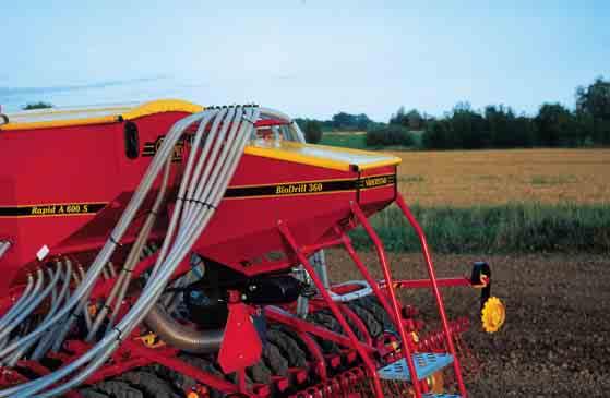 Complete your soil preparation programme BioDrill Using BioDrill on a Rapid allows poppy, catch crops and other small-seeded crops to be co-drilled with the main crop in a single operation.