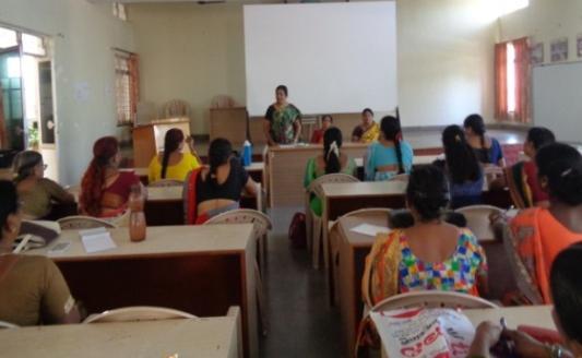 Roopa Gundhal, Supervisor, Department of Women and Child Welfare particiapted as Chief Guest. The trainees were briefed about food & nutrients, millet nutrition, iron deficiencey, anaemia etc.