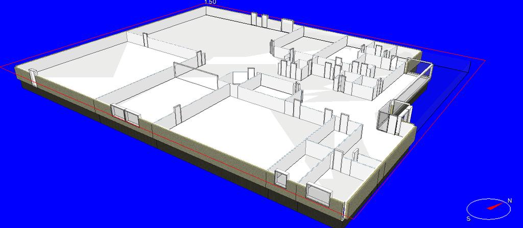 plan of the building was built in the software IDA ICE (as seen in Figure 4.