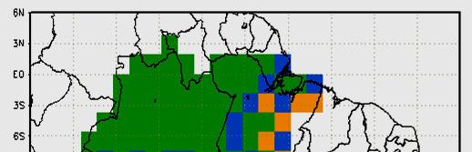 Fire activity in areas of potential tropical forests in the Brazilian Amazon High Med Low Color cells are areas of natural (not