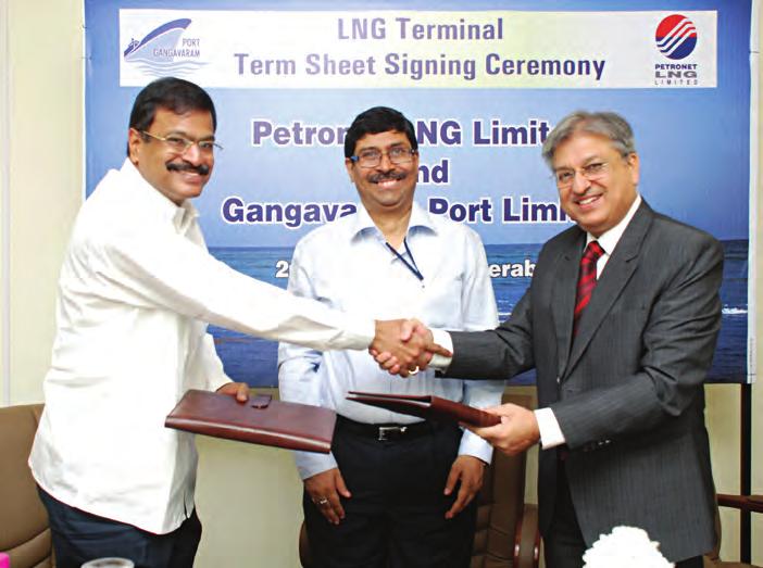 Organizational Profile Term sheet signing with Gangavaram Port Ltd Company s terminals (existing and proposed) and pipeline network spread across India The construction of second jetty is almost