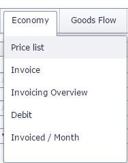 Economy Module Setting up a price list First, we