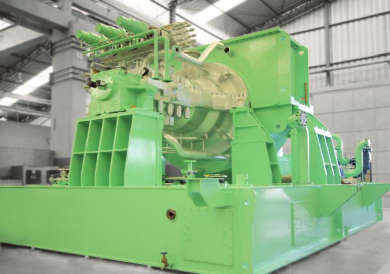 STEAM TURBINES FOR DRIVING GENERATORS TGM turbines are applied to Turbo Generators of up to 150 MW, 1004 F temperature and 2030