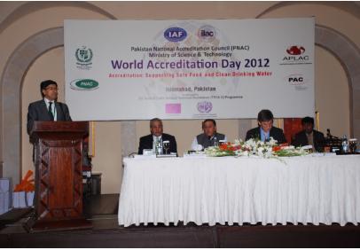 World Accreditation Day 2012 in Pakistan Islamabad, Pakistan (14th June 2012) World Accreditation Day was commemorated by PNAC on the theme ; Accreditation