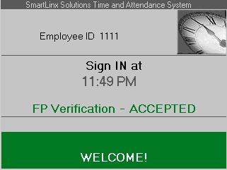 Figure 3 - Sign-in Screen (Fingerprint) If your fingerprint or PIN verification has been