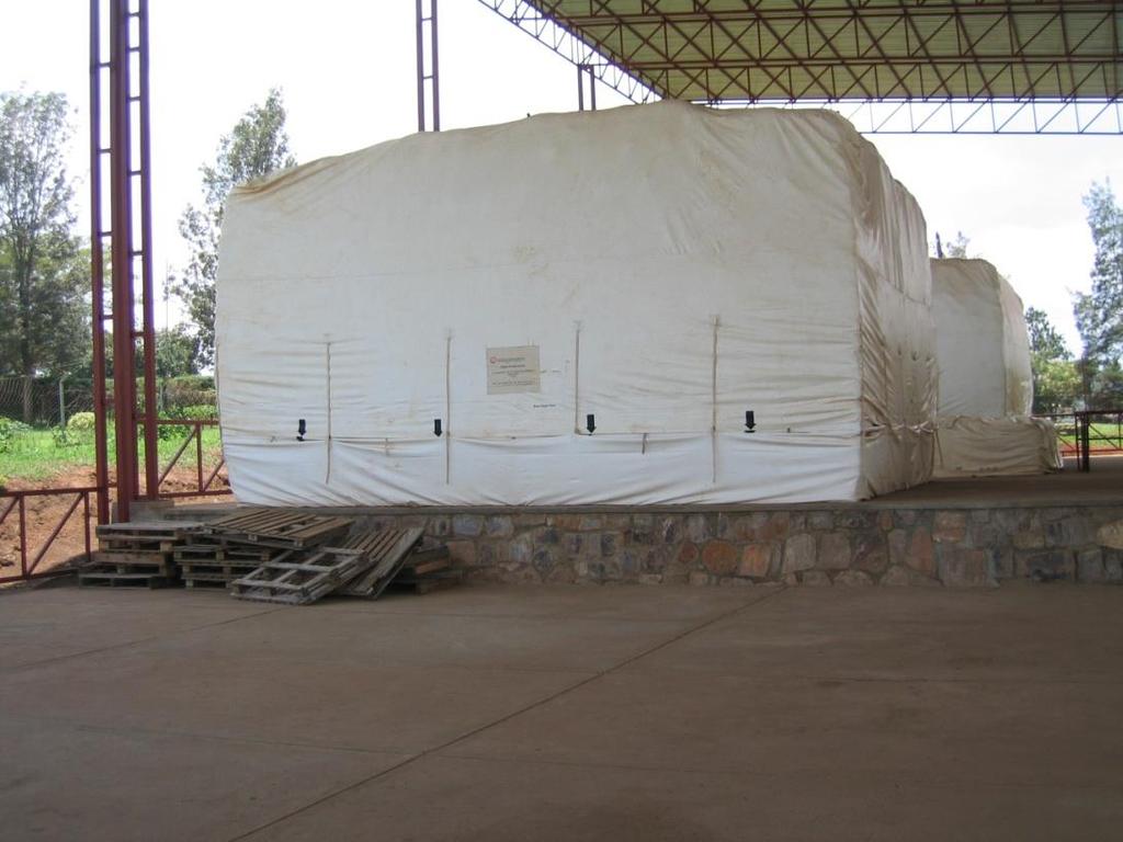 Designed for in or outdoor storage, for agricultural and non-agricultural commodities, dry and in