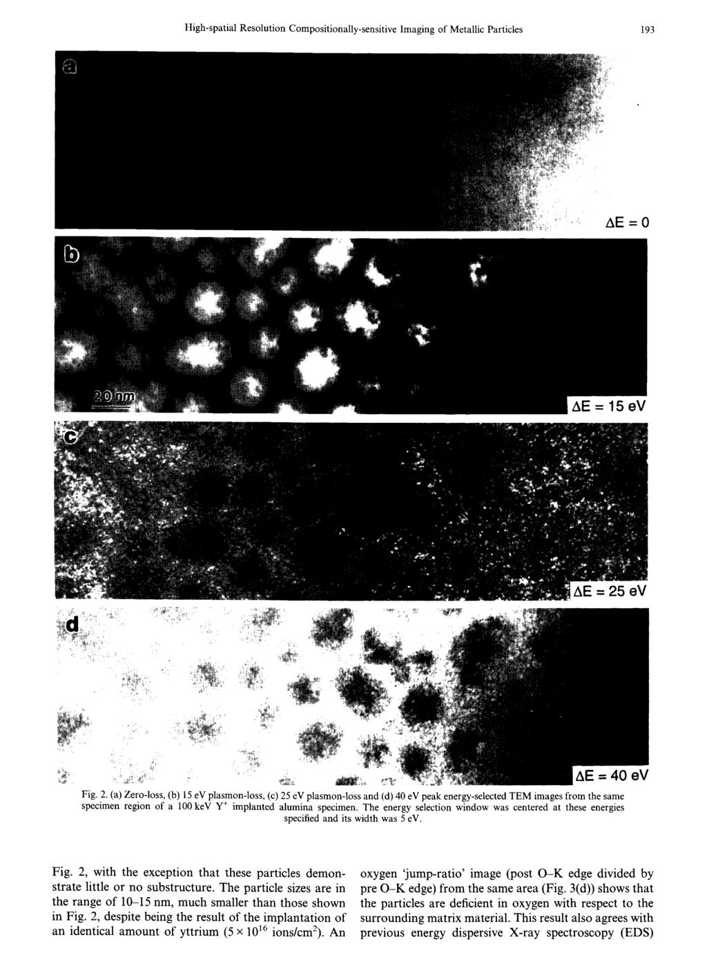 High-spatial Resolution Compositionally-sensitiveImaging of Metallic Particles 193,E= Fig. 2.