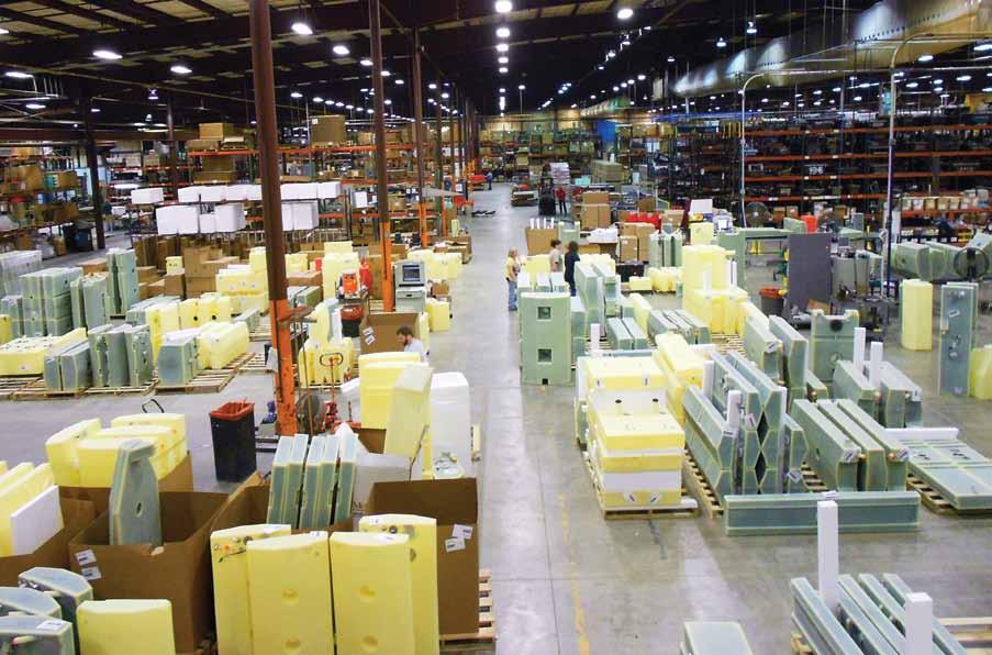 Manufacturing Moeller Plastics rotationally molds a wide variety of products with cubic volumes from 3 gallons
