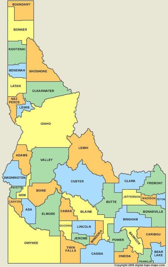 Idaho District 10 Counties