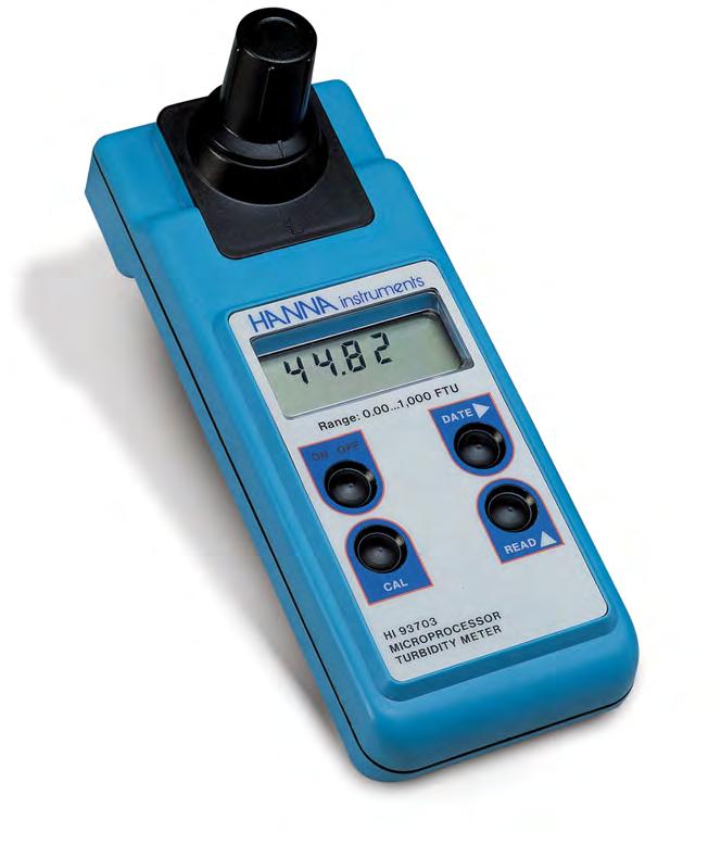 Ideal for Accurate Field Turbidity Measurements HI 93703 series are microprocessor based turbidity meters that provide laboratory precision for field turbidity measurements.