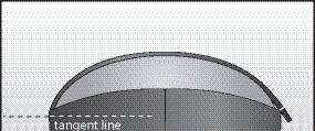 Using the curve length as the diameter mark out a complete disc on a piece of Armaflex sheet. If this disc is too large to fit on a single sheet of Armaflex first adhere multiple sheets together.