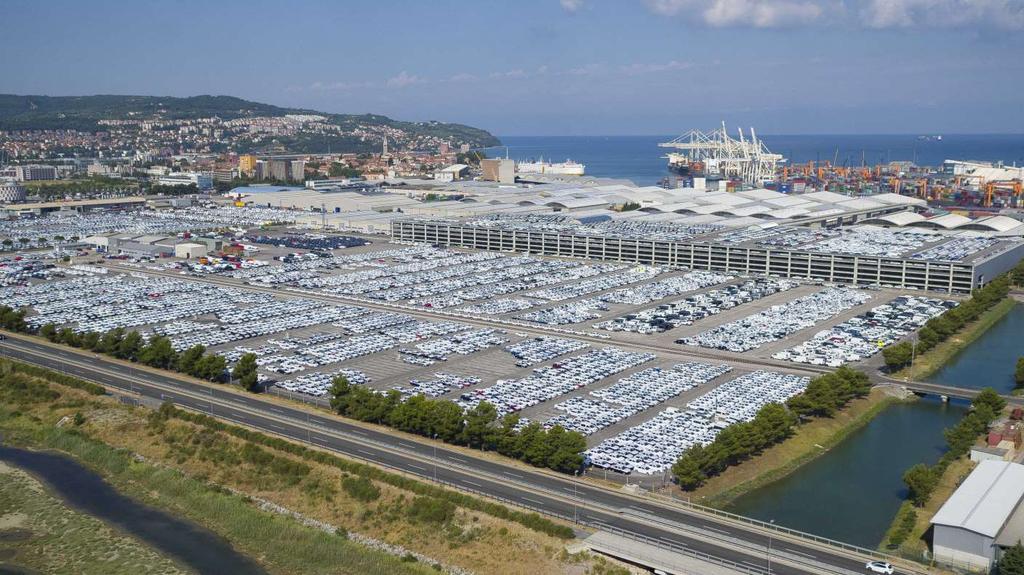 Car throughput (units) Car and RO-RO terminal import and export flows among the largest port for cars in the MED Area gateway for more than 20 global car producers 800.