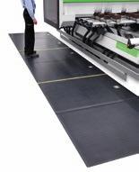 Pressure-sensitive floor mats enable the