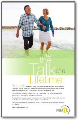 Brochure This brochure can be downloaded by consumers at talkofalifetime.