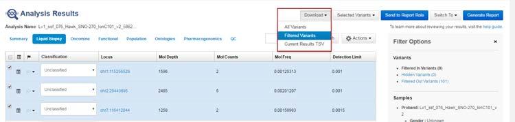 C Appendix C View and manage extended analysis results for a single sample Export results Export results To export a report: 1.