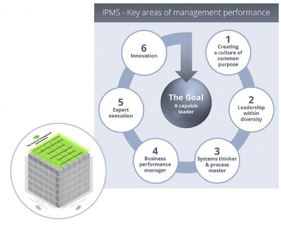 6 Key Areas of Management Performance a human skill and competence model.