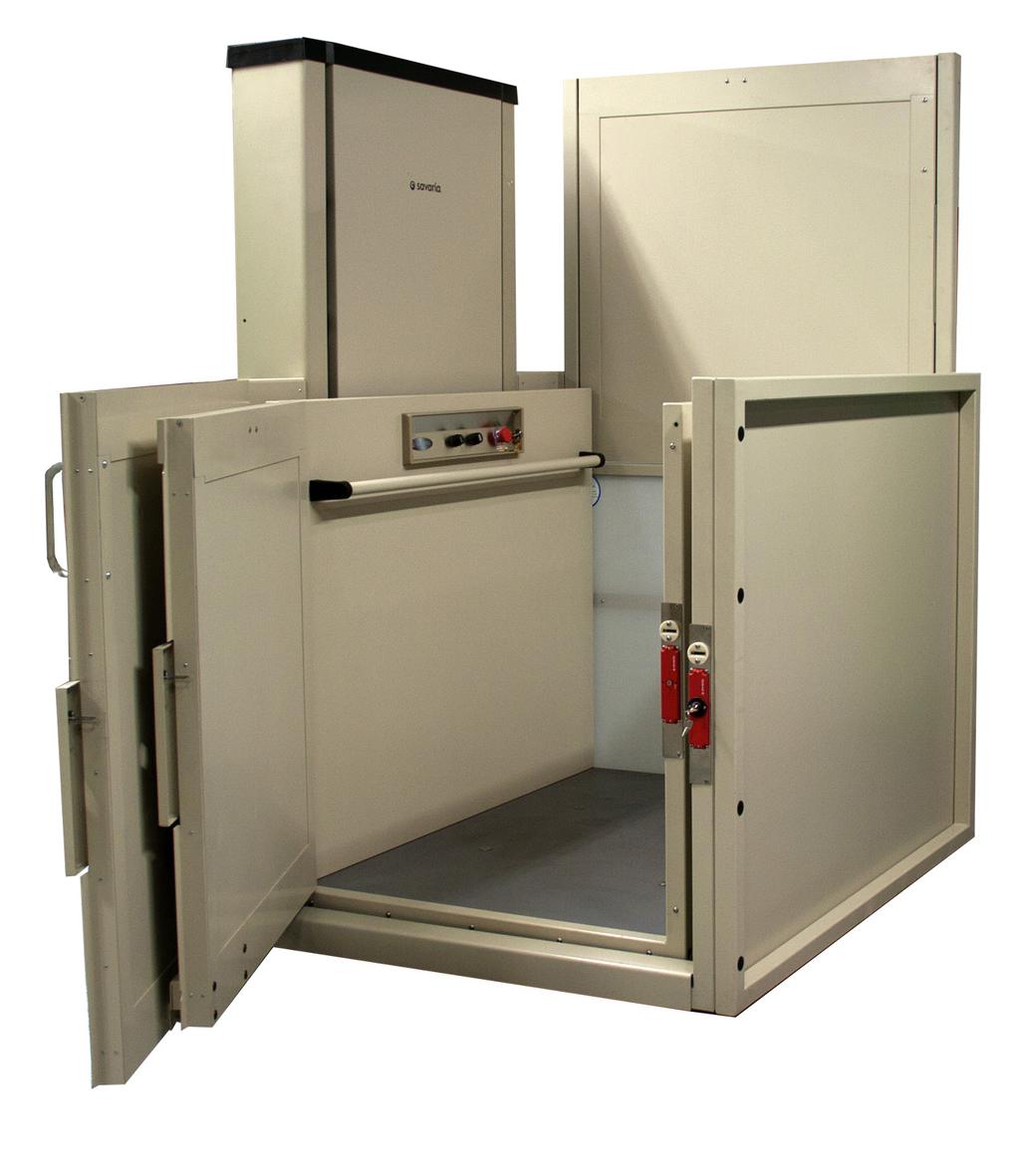 Types of lifts Semi enclosed 3-gate model What to know Usually limited to low travel of 48".