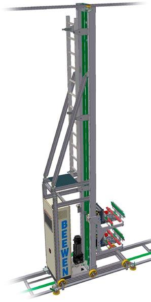 2.1 The basis crane for single deep storage of standard and similar measured totes up to 50 kg load.