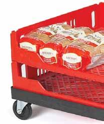 Bun Baskets can be integrated with automated systems and offer smooth surfaces and contoured corners to prevent product damage.