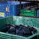 dunnage >> Ease of cleaning >> Availability in industry standard footprints >> Protected areas for labels and RFID tags >> Greater ergonomics than