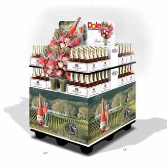retail DISPLAY PALLETS Big Box Electronics Appliance Grocery ORBIS all-plastic display pallets are available in a variety of footprints and accommodate a wide range of POP displays and structures.