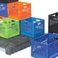 PLASTIc PALLETS Beverage Dairy Food Processing & Distribution 37 x 37 Stackable Pallet > Rackable > Post-in-post configuration for impact durability > Compatible with most palletizers and conveyors >