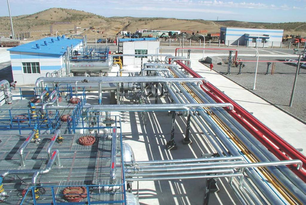 Projects--natural gas purification and treatment The Xinjiang Basin fifth gas field surface construction project Natural gas