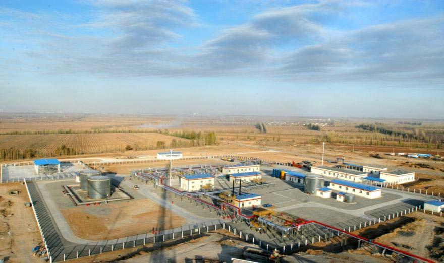 Projects--natural gas purification and treatment Xinjiang Mahe gas treatment plant Natural gas processing: 1.