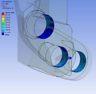 FEM results (Ansys ) of DI 600 die holder before