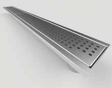 Stainless steel grate Low 50mm outlet 52874 Total height: 79mm Stainless steel grate Bottom 110mm outlet 52913
