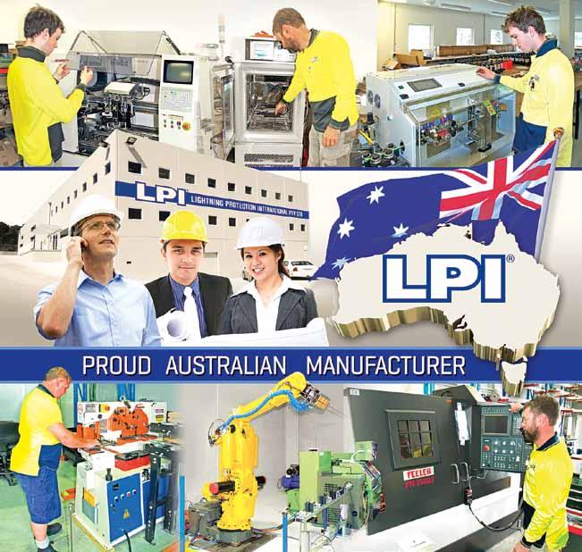 Active in Industry throughout 70 countries The LPI story Lightning Protection International Pty Ltd (LPI) is a fully Australian owned manufacturer and supplier of direct strike lightning protection,