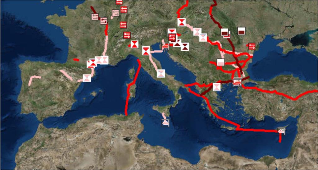 Mediterranean gas PCI overview (2015 list)