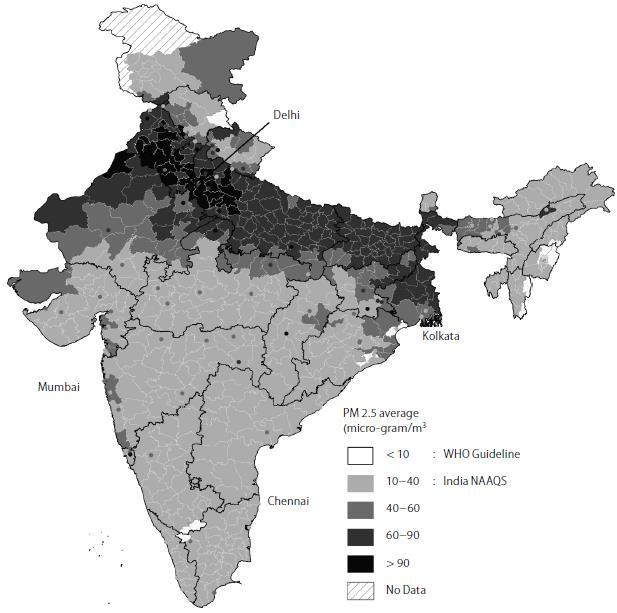 The Gangetic belt & large cities worst affected More