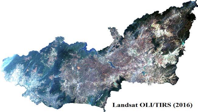 1. Acquisition of satellite images: Characteristics of Landsats Year Image Landsat_Scene_DI Resolution Date_Acquired 2001 Landsat-7 ETM LE71240522001034SGS00 30x30m 2001-02-03