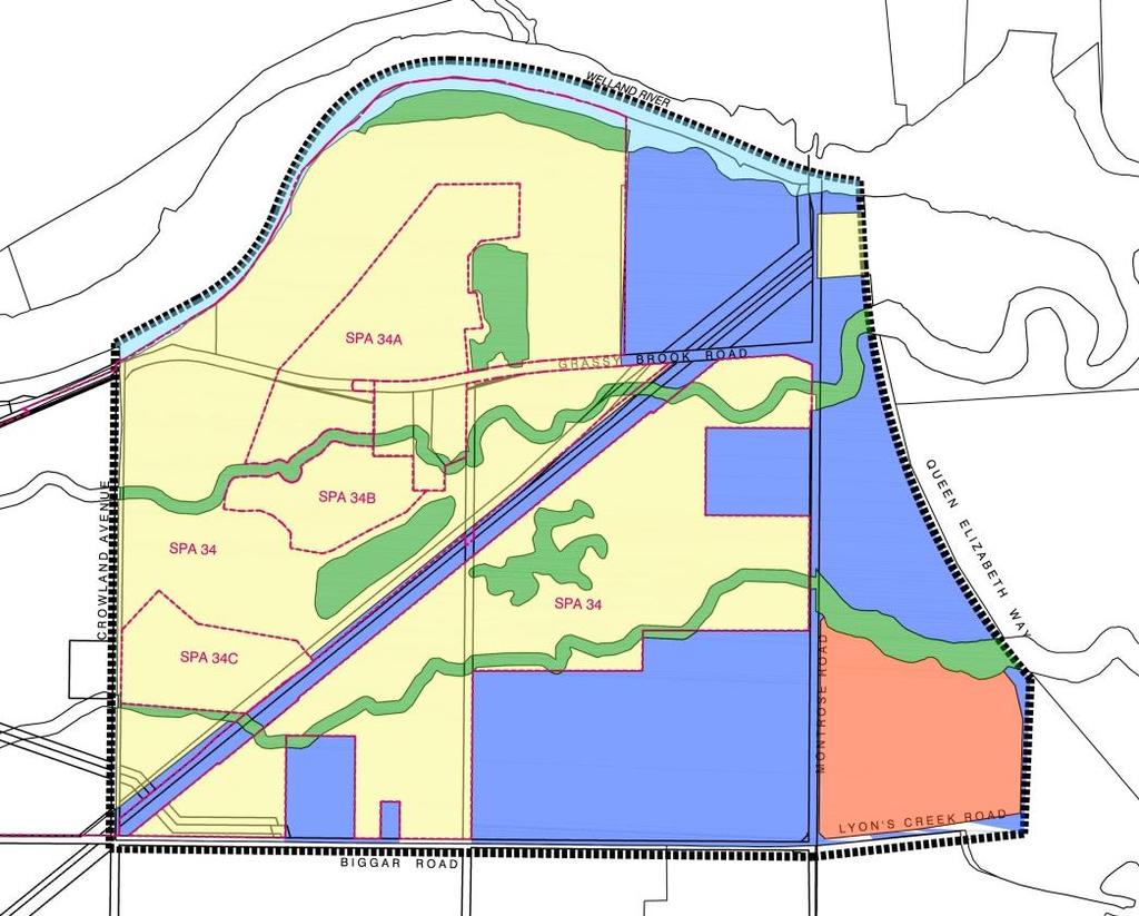 Subject Lands Figure 11: Adapted from Niagara Falls Official Plan, Schedule A Future Land Use (with approximate land areas) 4.6.