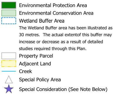 The OP provides the following policies in relation to Natural Heritage. 11