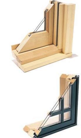 frames are slim and long lasting and can be recycled Metals have a high thermal conductivity and window frames must be made with a