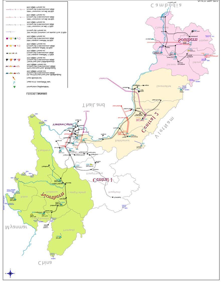 1 Current Status of Energy Connectivity Power Trade of the Developing Countries: Laos 4 lines with China 1 line with Myanmar Laos has 33 power grid interconnections with neighboring countries.