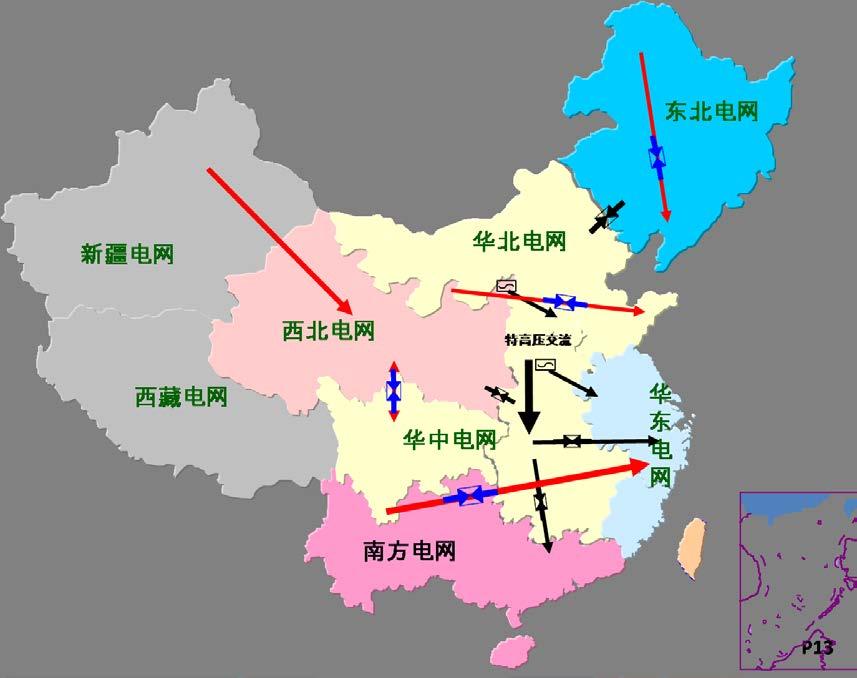 1 Current Status of Energy Connectivity Power Trade of Some Developing Countries: China China has many trans-provincial power transmission channels.