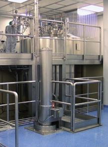 position bins. BIN LIFT Elevator for large volumes for pharmaceutical industry.
