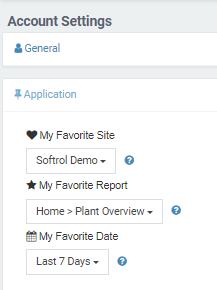 The Application tab allows the user to define their Favorites My Favorite are the defaults you set which LOIS remembers