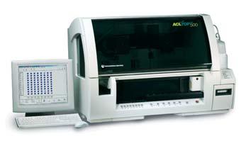 sampling ACL TOP 500 CTS For the medium-volume laboratory with clotting, chromogenic and immunological assays ACL Advance ACL Classic Systems: easy-to-use, basic line of compact instruments for