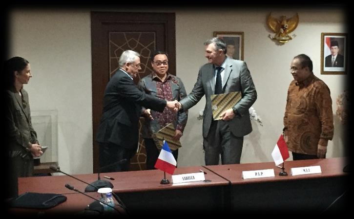 Qualifications Industrial MoU in Indonesia in February 2015 Relevancy of the strategic development plan, technological fundamentals and the product family