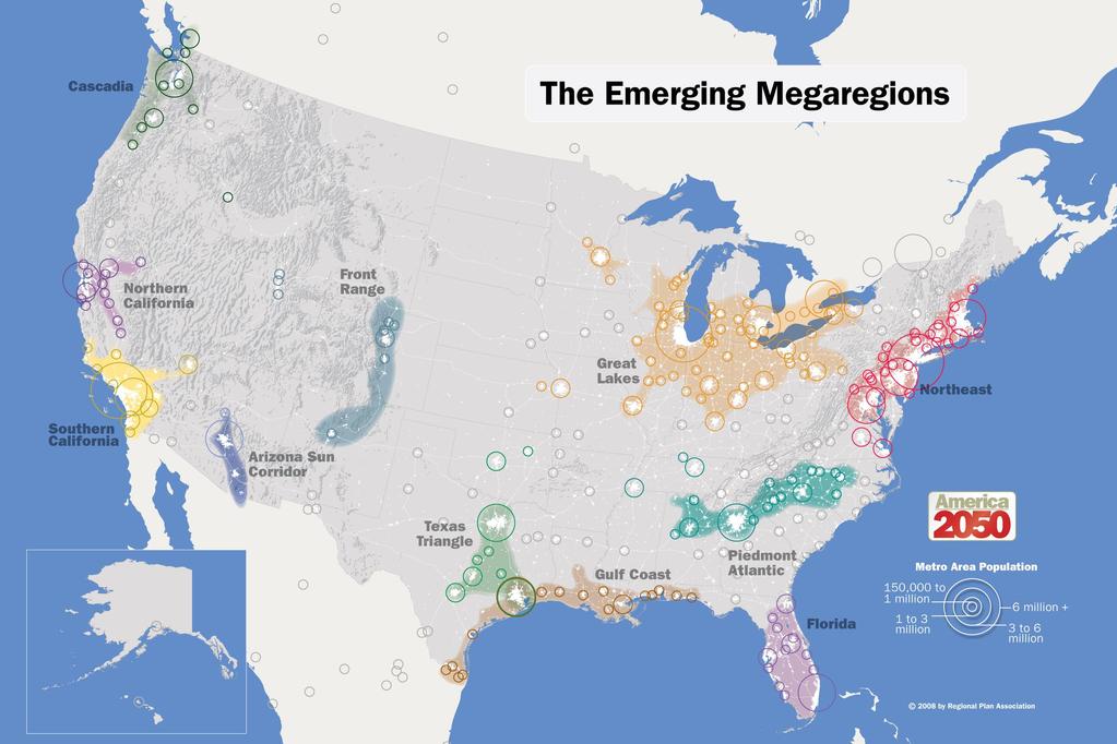 Megaregions in